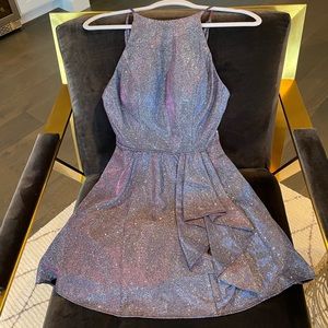 Blondie Nites purple sparkle party dress size3